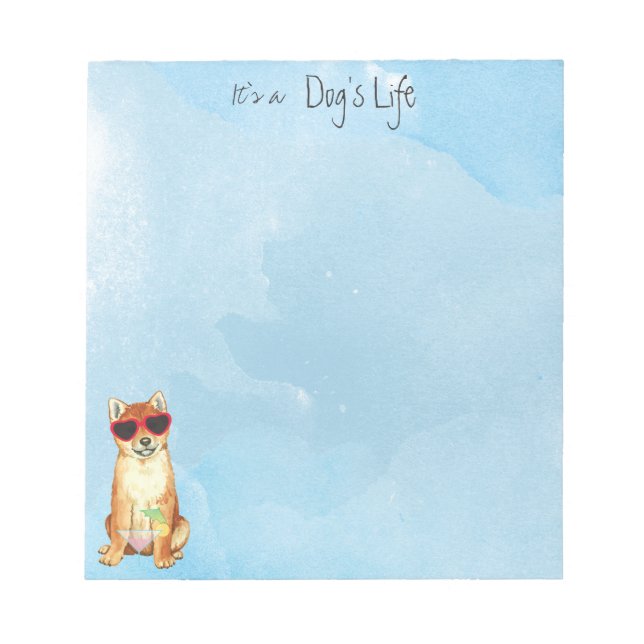 Bloc-note Été Shiba Inu (Devant)