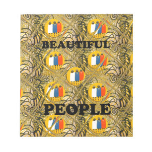 Bloc-note Ethnic African Art Design Imprimer : Beautiful Peo