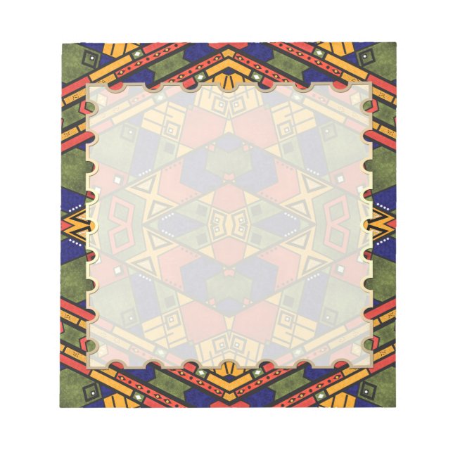 Bloc-note Ethno africain sans couture traditionnelle motif (Devant)