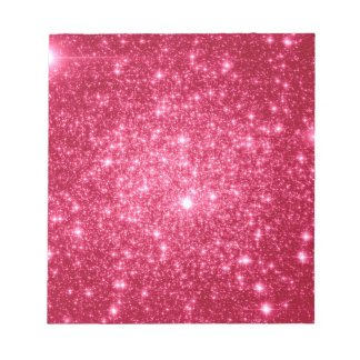 Bloc-note Étoiles Rose Chaud