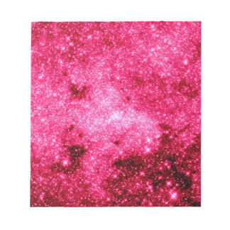 Bloc-note Étoiles rose vif