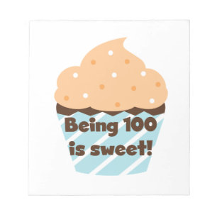 Bloc-note Etre 100 est Sweet Birthday T-shirts et cadeaux