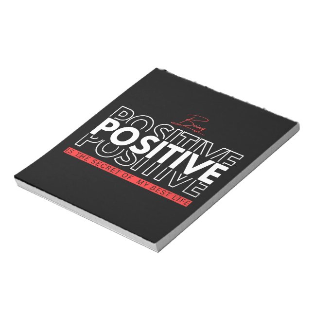 Bloc-note Être positif (Tourné)