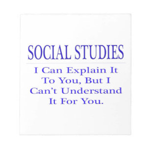 Bloc-note Études sociales ... Expliquer ne pas comprendre