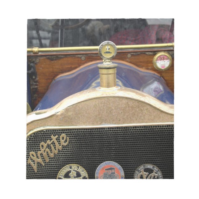 Bloc-note Europe, Irlande, Dublin. Ancienne automobile, Blan (Devant)