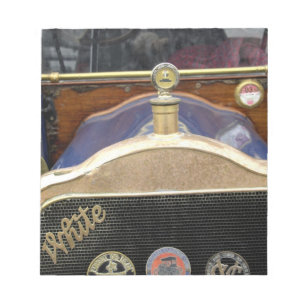 Bloc-note Europe, Irlande, Dublin. Auto vintage, Blanc 2