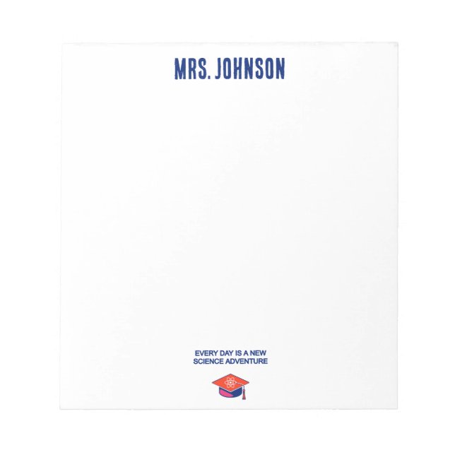 Bloc-note Every Day Is A New Science Adventure For Me (Devant)