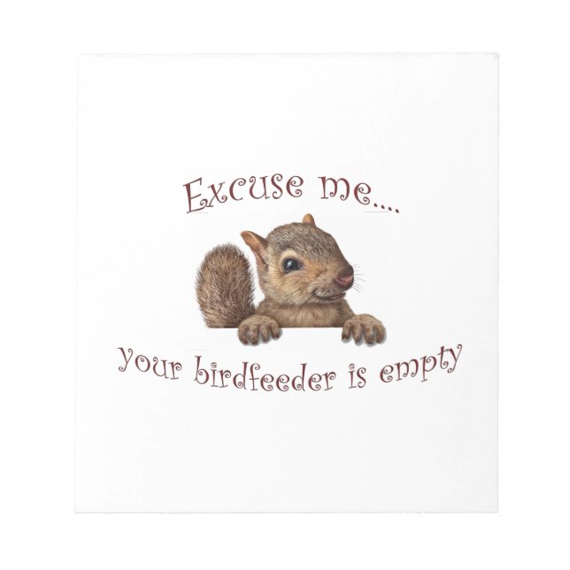 Bloc-note Excusez-moi...votre chargeur d'oiseaux est vide (Devant)