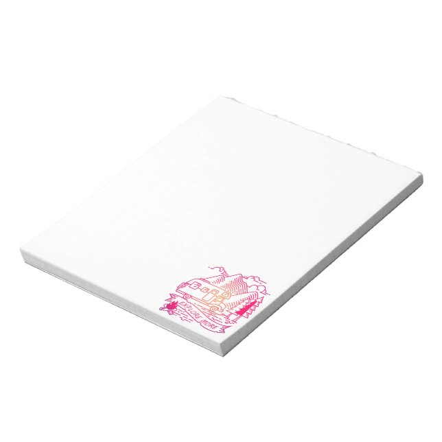 Bloc-note Explorez Plus Camper Rose Van Mountain Nature Love (Tourné)