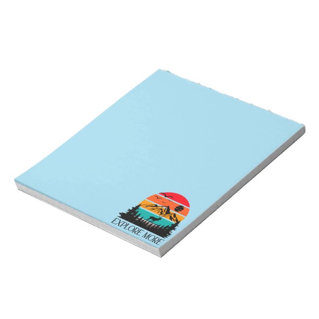 Bloc-note Explorez Plus Mountain Nature Adventure Outdoor (Tourné)