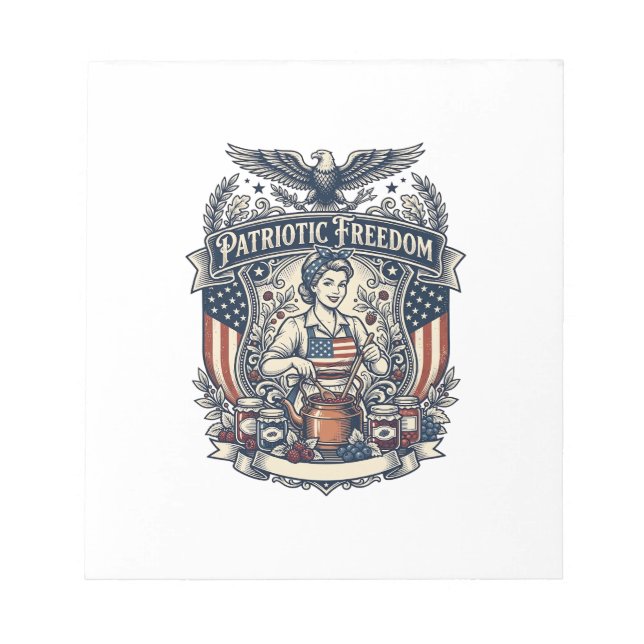 Bloc-note Fabricant de confiture patriotique (Devant)