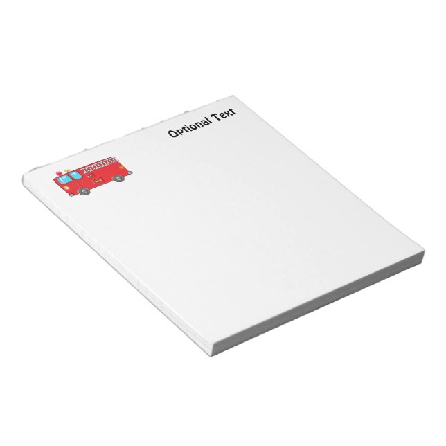 Bloc-note Fabulous Firetruck (Incliné)