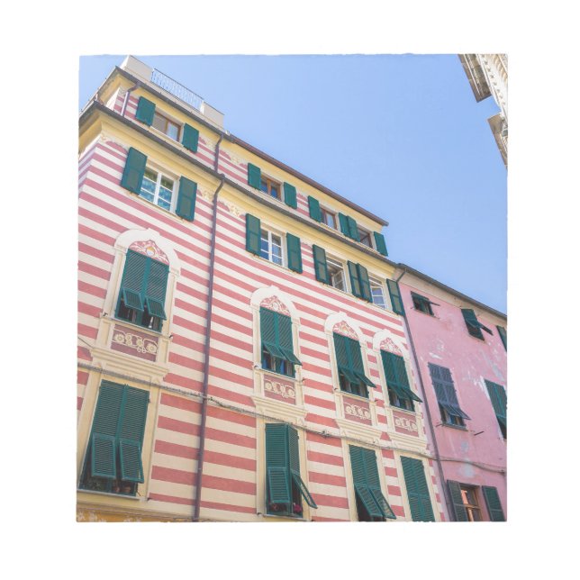 Bloc-note Façades de la maison Monterosso Cinque Terre Ligur (Devant)