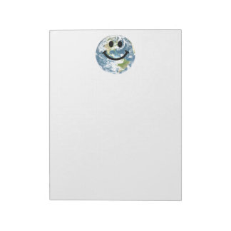 Bloc-note Face de la Terre heureuse