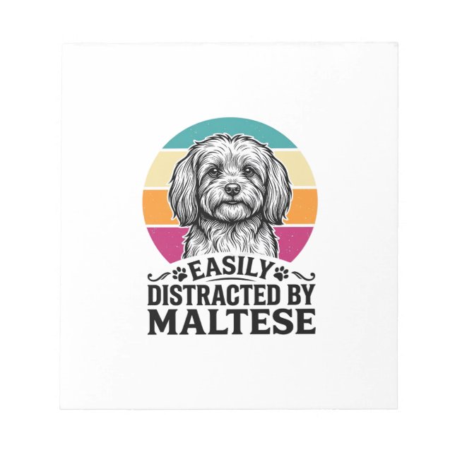 Bloc-note Facilement Distrait Par La Conception De Chien Vin (Devant)