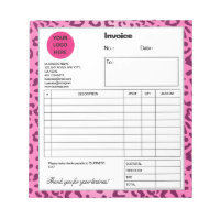 Facture Empreinte de léopard rose élégante