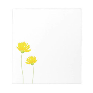 Bloc-note Faisceaux d'aquarelle jaune
