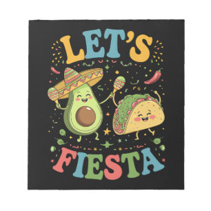 Bloc-note Faisons La Fête Avocat Et Tacos Cinco De Mayo