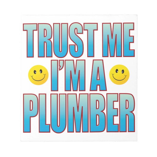 Bloc-note Faites-moi confiance Plumber Life B (Devant)