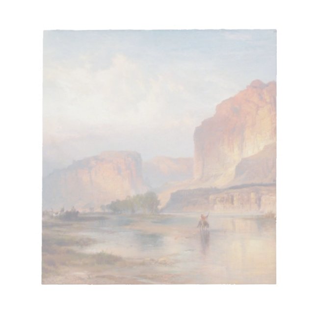 Bloc-note Falaises de Green River - Thomas Moran (1874) (Devant)