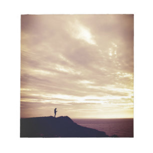 Bloc-note Falaises de Pennard au coucher du soleil, Gower, S