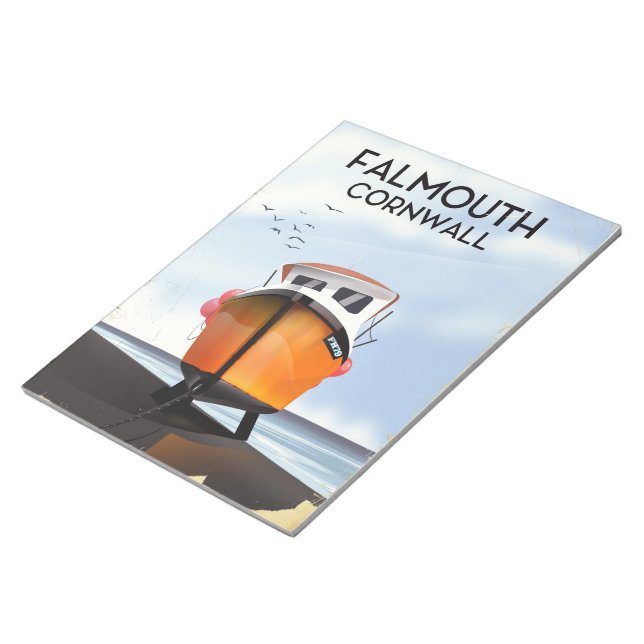 Bloc-note Falmouth Cornouailles Poster de voyage (Incliné)