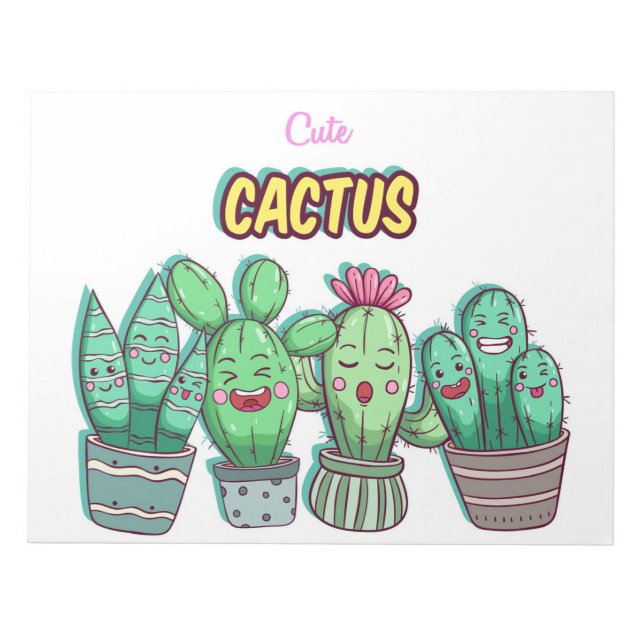 Bloc-note Famille Cute Castus (Devant)