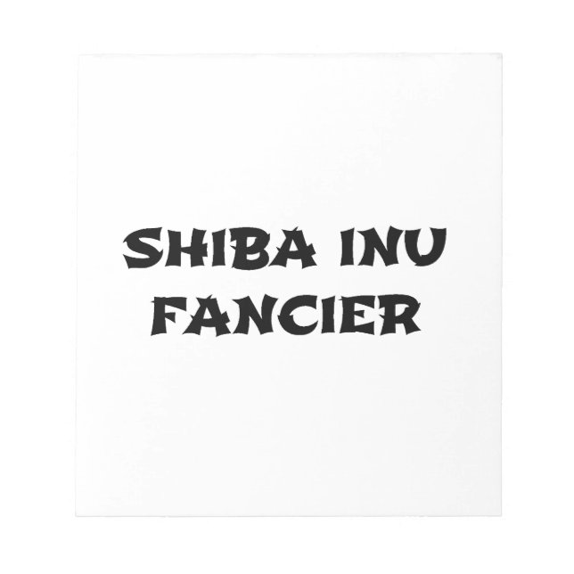 Bloc-note fantaisie de shiba inu (Devant)