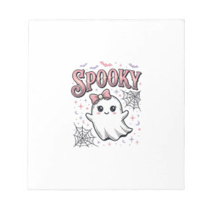 Bloc-note Fantôme Mignon Effrayant Design de Chemise Hallowe