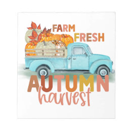 Bloc-note Farm Fresh Autumn Harvest Notepad