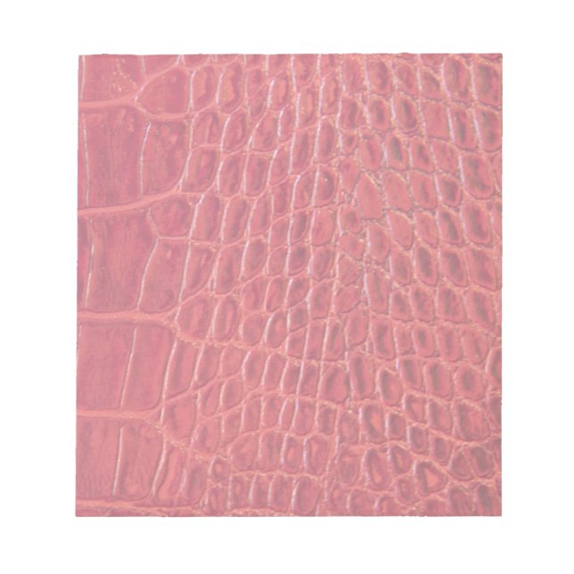 Bloc-note Faux rouge alligator cuir (Devant)