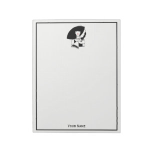 Bloc-note Femme Art Déco En Gros Gants Casquettes RL