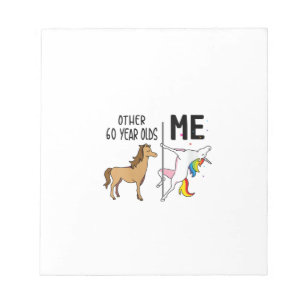 Bloc-note Femme Autre Licorne 60 Ans Anniversaire Et Moi