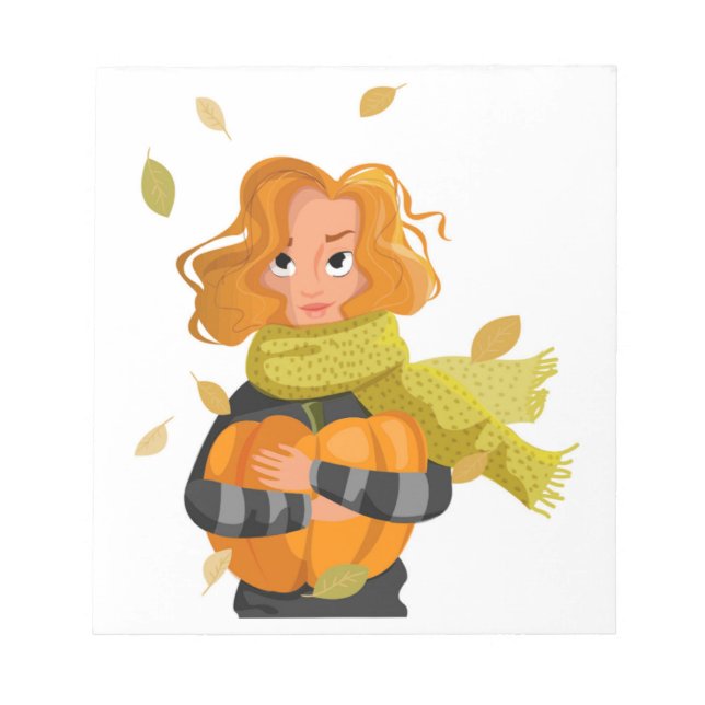 BLOC-NOTE FEMME D'AUTOMNE (Devant)