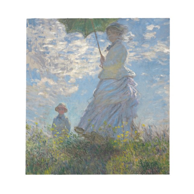 Bloc-note Femme de Claude Monet avec un parasol 1875 (Devant)