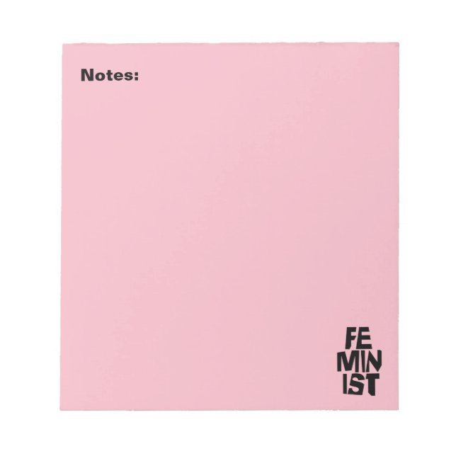 Bloc-note Femme égale imitation de fille féminine féministe (Devant)