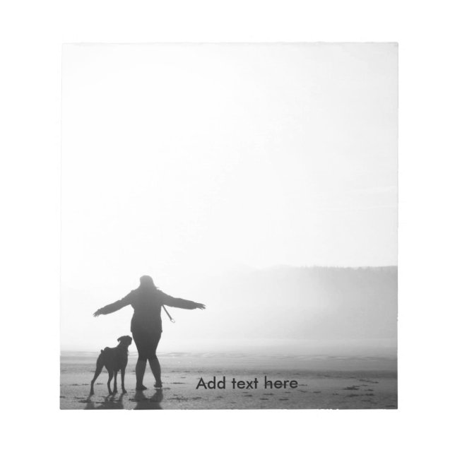 Bloc-note Femme et Chien - Les Seuls au monde (Devant)