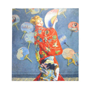 Bloc-note Femme Monet en costume japonais