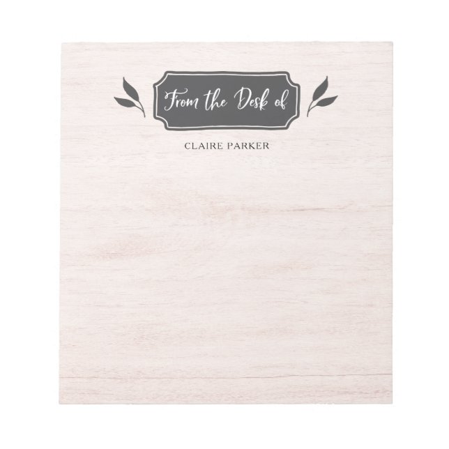 Bloc-note Ferme | À partir du bureau de (Devant)