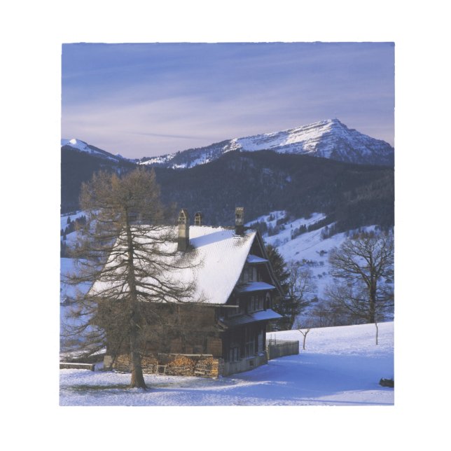 Bloc-note Ferme et mont Rigi et Pilatus, (Devant)