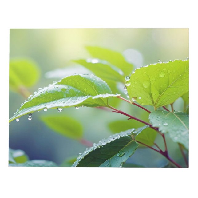Bloc-note Fermeture des feuilles Calme Tranquille saison nat (Devant)