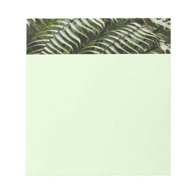 Bloc-note Fern Fronds II Dark Green Nature (Devant)
