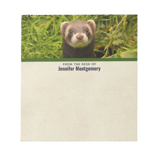 Bloc-note Ferret Brown dans l'herbe (Devant)
