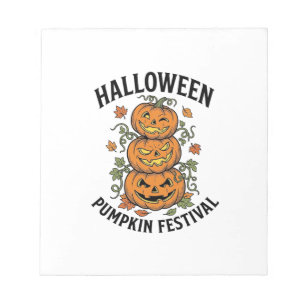 Bloc-note Festival de citrouilles d'Halloween Jack O Lantern