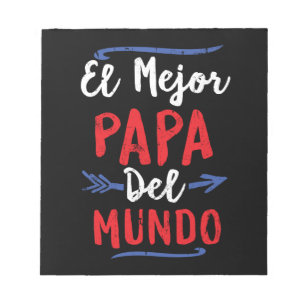 Bloc-note Fête des pères d'EL Mejor Papa Del Mundo Dad