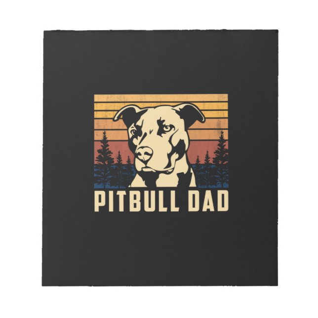 Bloc-note Fête des pères Pitbull Papa (Devant)