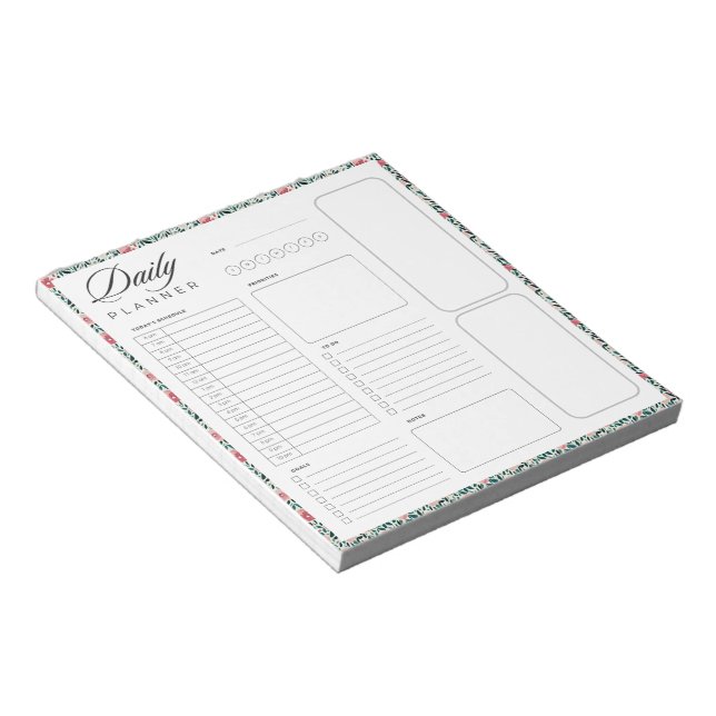 Bloc-note Feuille de planificateur quotidien universel vierg (Incliné)
