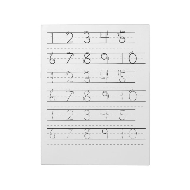 Bloc-note Feuille de suivi des numéros (Tourné)