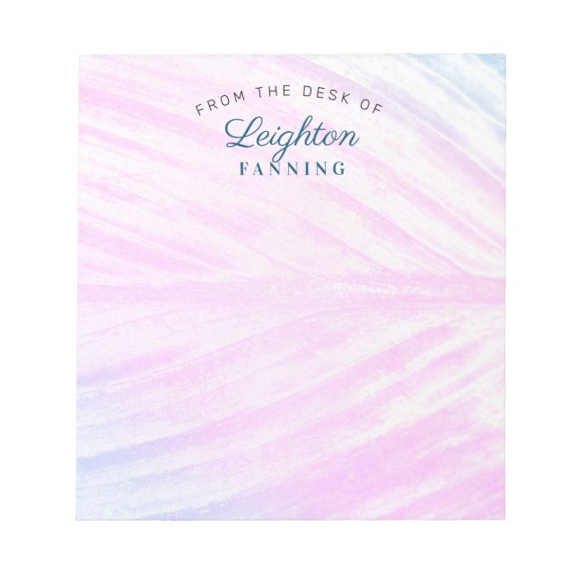 Bloc-note Feuille tropicale peinte (Devant)