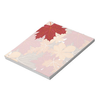 Bloc-note Feuilles automnales d'automne